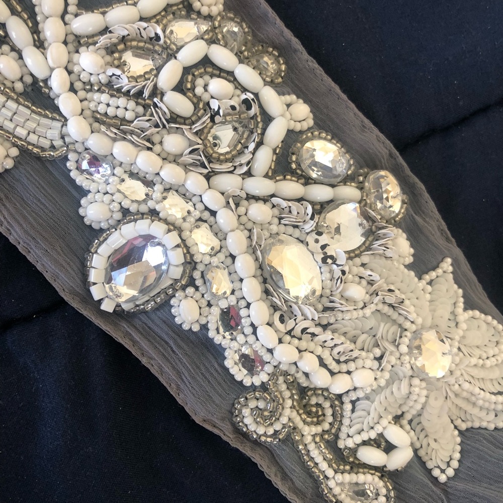 Pink Pewter Embellished Headwrap/band